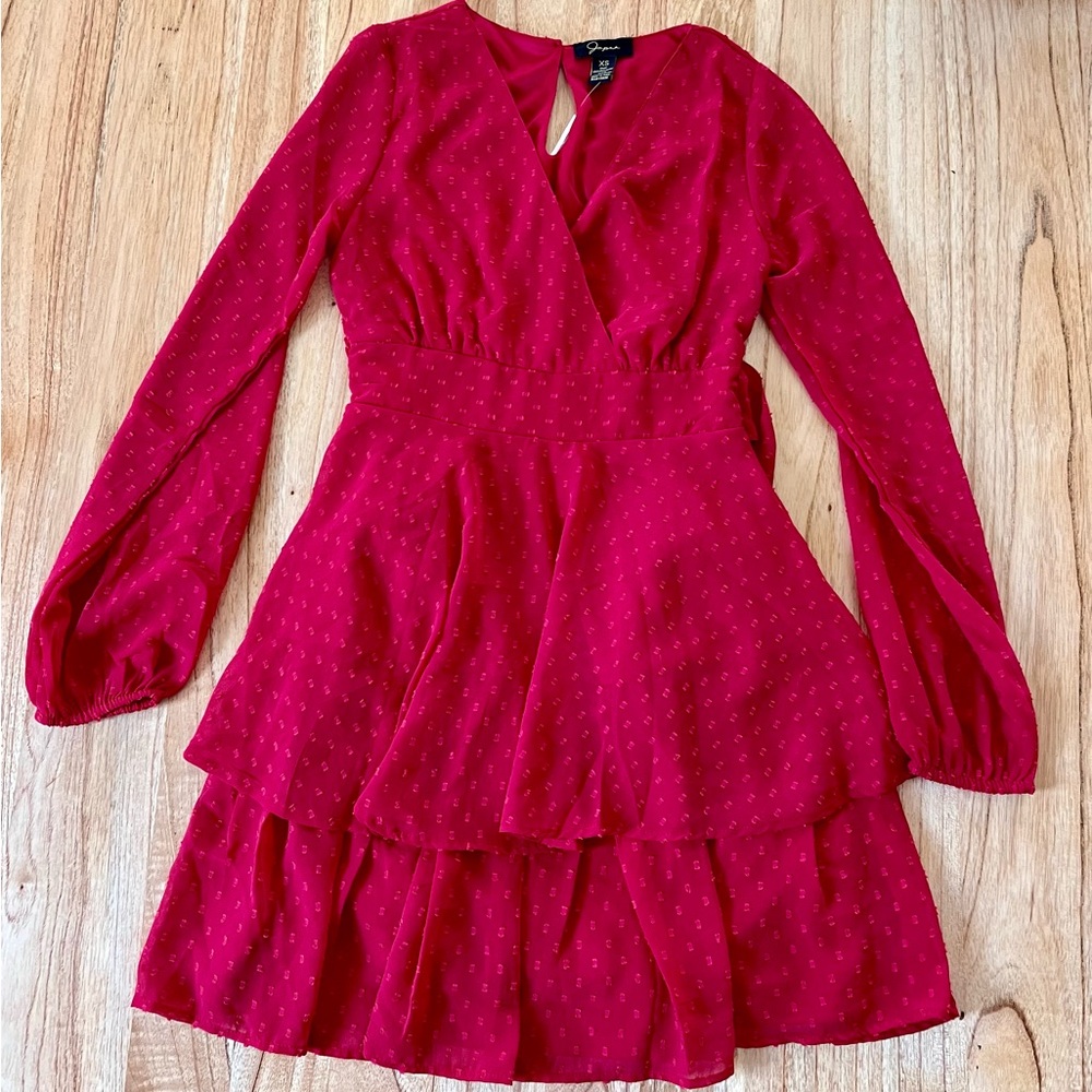 Red Japna flowy dress